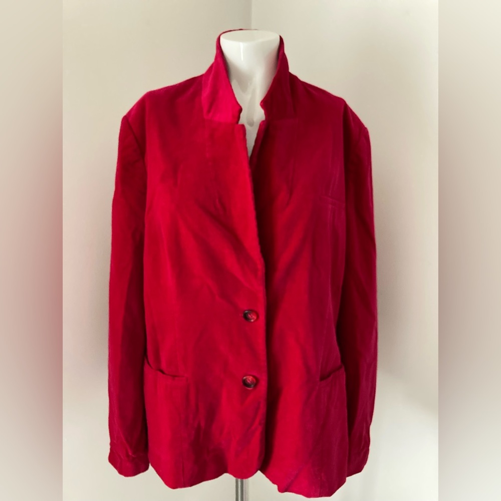 Classic Fashions Red Velvet Jacket